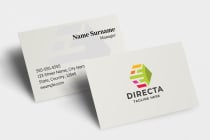 Directa Tech Arrow Side Pro Logo Template Screenshot 2