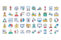 Human Resources Icons Pack AI EPS Screenshot 1