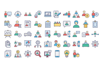 Human Resources Icons Pack AI EPS Screenshot 2