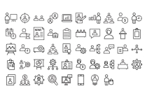 Human Resources Icons Pack AI EPS Screenshot 9