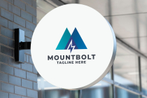 Mount Bolt Letter M Pro Logo Template Screenshot 1