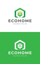 Green House Logo Template Screenshot 3