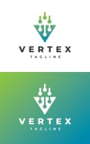 Vertex - Letter V Logo Template Screenshot 3