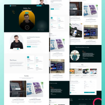 Qfolio - Personal Portfolio HTML Template Screenshot 1