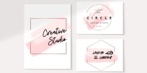 Feminine Pink Brush Logo Templates  Screenshot 2