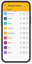 Money Management - Android App Source Code Screenshot 18
