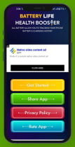 Battery Life Health Booster - Android Source Code Screenshot 2