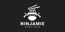 Burger Ninja Logo Template Screenshot 2