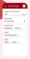 Diabetes Diary - Android Source Code Screenshot 5