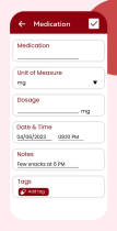 Diabetes Diary - Android Source Code Screenshot 6