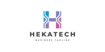 Hekatech - Letter H Logo  Template Screenshot 1