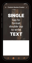 Custom Quotes Creator - Android Source COde Screenshot 6
