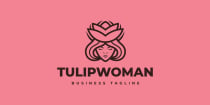 Tulip Woman Logo Template Screenshot 2