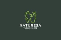 Naturesa Letter N Pro Logo Template Screenshot 5