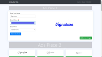 Signature Generator Script PHP Screenshot 1