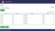 Import XLSX CSV Data Files Into SQL Server ASP.NET Screenshot 1