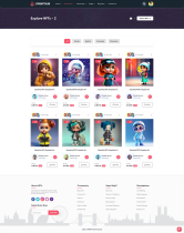 OpenNFT Hub - NFT Marketplace Website UI Kit Figma Screenshot 14