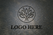 Photorealistic Smooth Laser Cut 3D Logo Mockup Screenshot 1