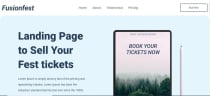 Fusion Fest - Event Booking HTML Template Screenshot 1