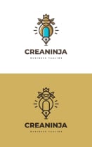 Creative Art Ninja Logo Template Screenshot 3