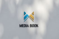 M Letter Media Book Logo Design Screenshot 5