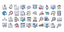 Explore And Analysis Vector Icons Set Screenshot 2