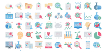 Explore And Analysis Vector Icons Set Screenshot 3