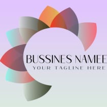 floral shape logo template Screenshot 3