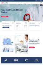 NovaClinic - Medical Clinic WordPress Theme Screenshot 1