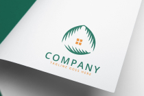 Coconut Palm Leaf House Logo Design Template Screenshot 2