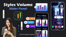 Styles Volume Slider Panel - Android App Source Co Screenshot 1