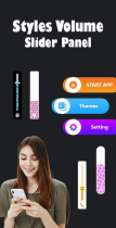 Styles Volume Slider Panel - Android App Source Co Screenshot 2