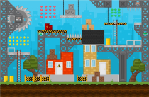 Construction Site - Platformer Tileset Screenshot 1