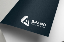 Letter A triangle minimal logo design template Screenshot 3