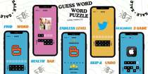 Five Buildbox 3 Word Puzzle Game Bundle Pack Screenshot 3