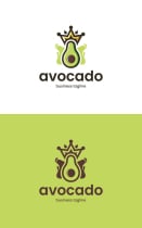 King Avocado Logo Template Screenshot 3