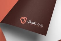 Letter J Love Heart Logo Design Template Screenshot 2