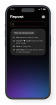 Instagram Reposter - iOS App Template Screenshot 1