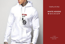 White Hoodie - Mockup Template PSD  Screenshot 1