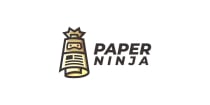 Paper Ninja Logo Template Screenshot 1