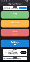 Flip Card Memory - Flutter Application Screenshot 2