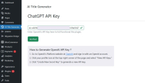 AI Title Generator - WordPress Plugin Screenshot 1