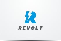 Revolt - Letter R Logo Template Screenshot 1