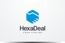 Hexagon Deal Logo Handshake Shake hands Screenshot 1