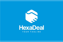 Hexagon Deal Logo Handshake Shake hands Screenshot 2