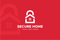 Secure Home Logo Template Screenshot 2