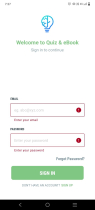 Quiz And eBook - Android App Screenshot 1