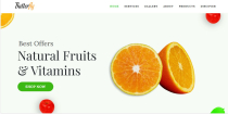 Butterfly - Fruit Shop HTML5 Landing Page Template Screenshot 1