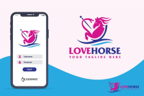 Love Horse Equine Veterinary Services Logo Design Screenshot 5