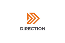 Direction Arrow Letter D Logo Screenshot 1